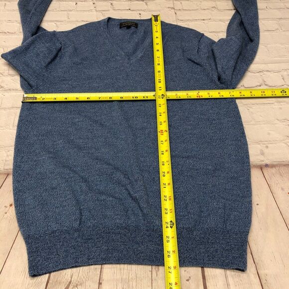 Express Men Modern Fit Extra Fine Merino Wool Sweater Size Large Blue B297 -21 - Picture 2 of 12